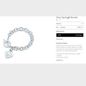Tiffany & Co. Heart Toggle Bracelet